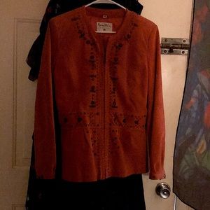 Vintage suede leather jacket